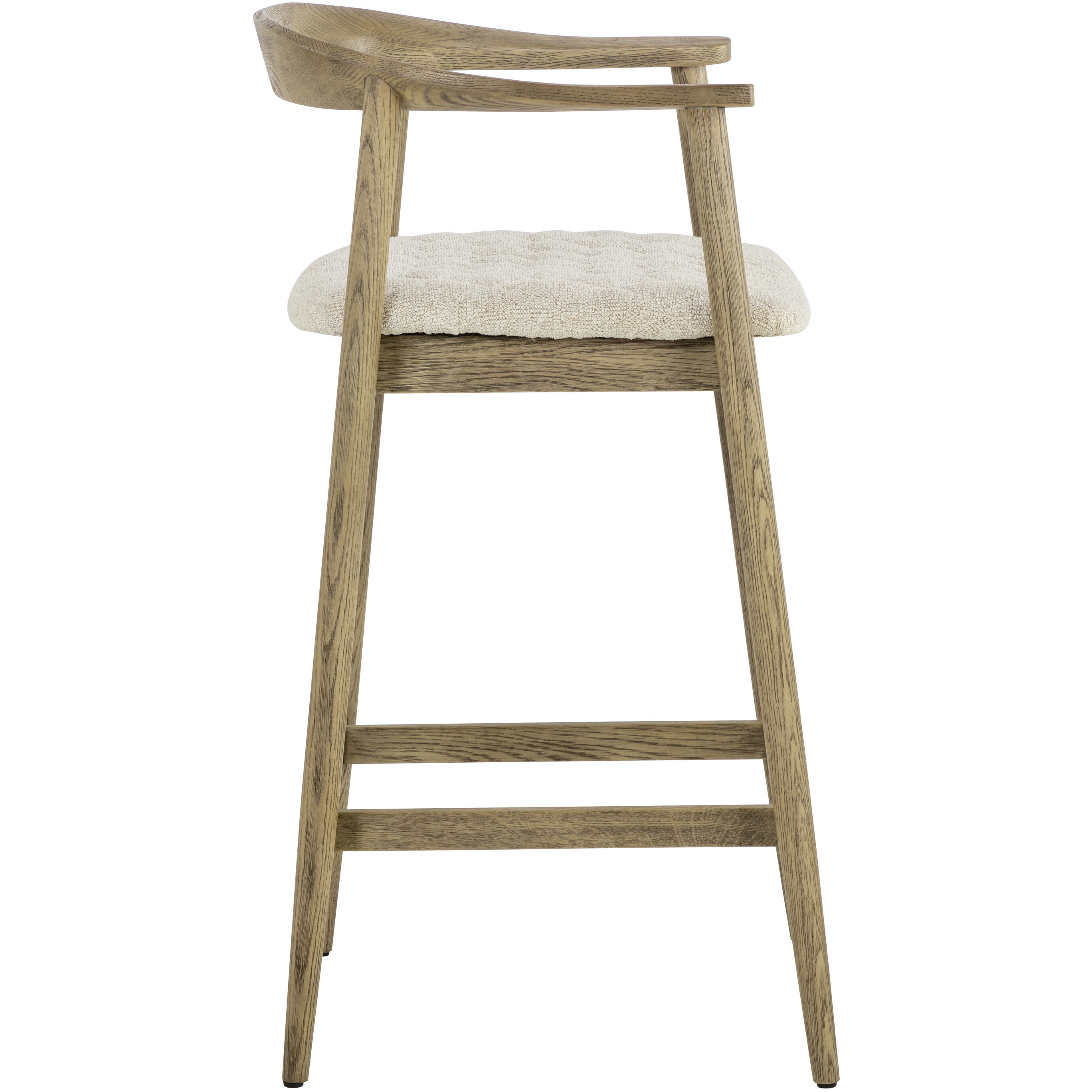 Jeremy 35.75 inch Weathered Oak / Dove Cream Counter Stool